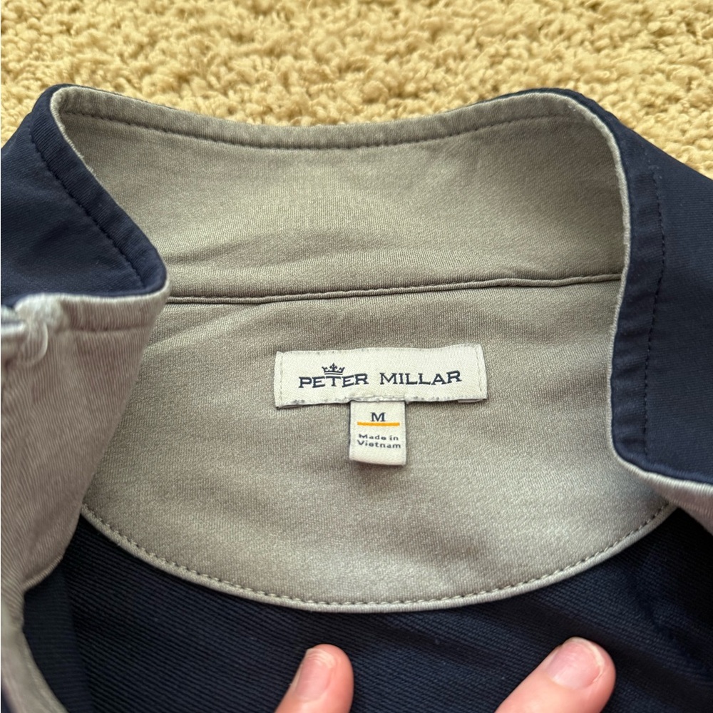 Peter Millar Stealth Performance Navy Quarter Zip - image 4